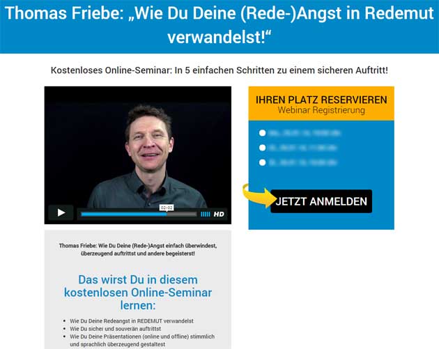 Webinar von Sprecher Thomas Friebe